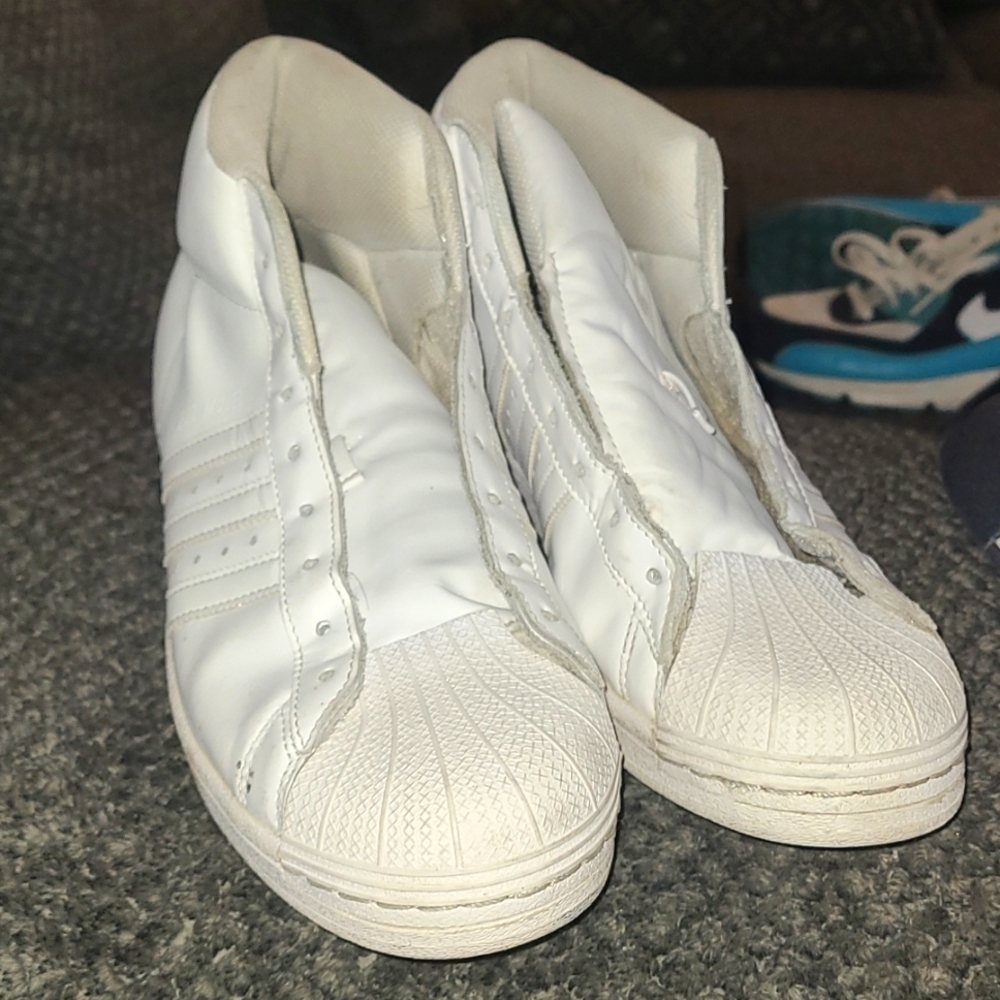 Adidas shell toe high tops used